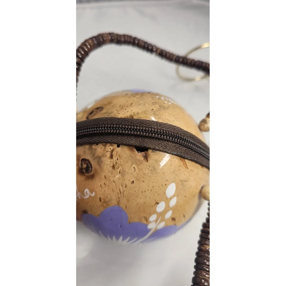 Handmade Hawaii Coconut Shell Purse 